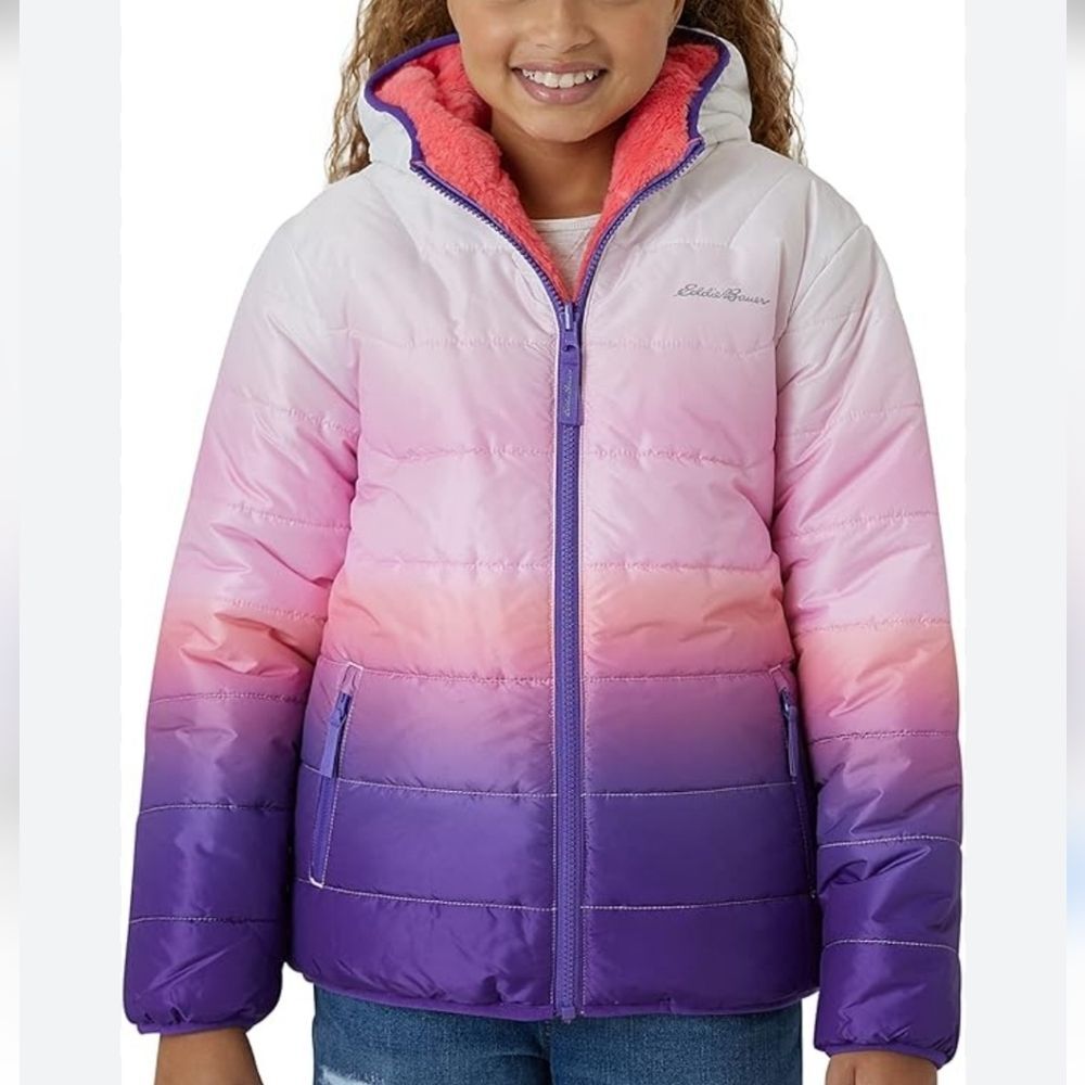 Eddie Bauer Reversible 3T Deer Harbor Insulated Hooded Jacket 3293-CM